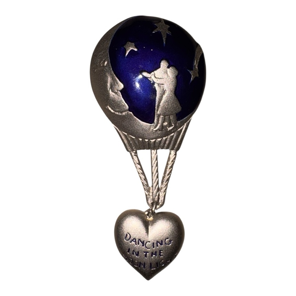 Divine Dancing in the Moonlight Hot Air Balloon Dangle Brooch J41